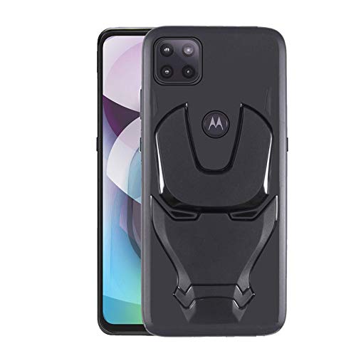 VIDO 3D Iron Man Avengers Back Case Cover | 360 Degree Protection | Shock Proof | Screen & Camera Protection | Soft Silicon Rubberised Back Cover for Motorola Moto G 5G
