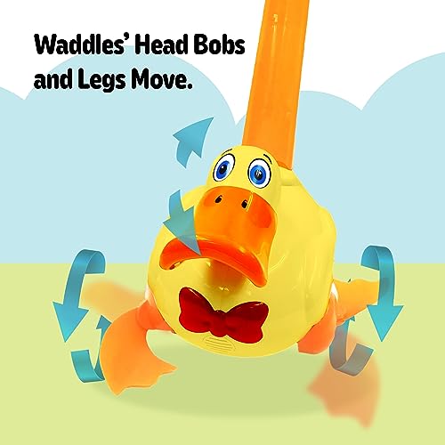 Waddles the Waddle Duck Baby to Toddler Push Toy with Quacking Sounds and Waddling Action