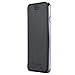 iPhone 7 Case, LONTECT Slim PU Leather Folio Flip Case with Card Slot & Clear Soft TPU Back Cover for Apple iPhone 7 - Black