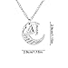 CAETLE Moon Love Pendant Necklace for Mother Women lady Girl