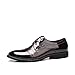 YangXieJiang Lace Up Patent Leather Oxford Dress Shoes Formal Wedding Shoes 8015 Brown 10.5 D(M) US