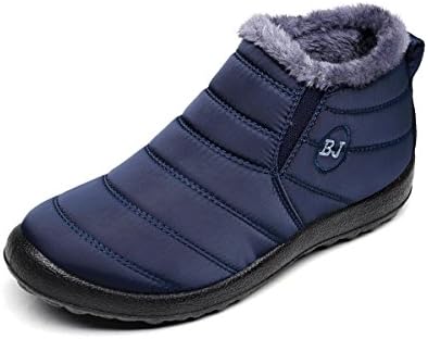 HAINE Women Anti-Slip Water Resistance Boots Winter Shoes with Fully Fur Lined (3 UK-9 UK)