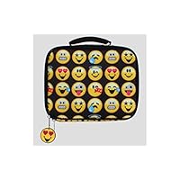 EmojiNation School Lunch Box - Black Emoji Emotions