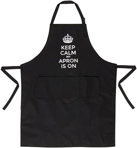 Keep Calm Kitchen Apron for Cooking, BBQ, Baking, Woodworking, Grilling, Salon, Barber, Crafting, Hair Stylist