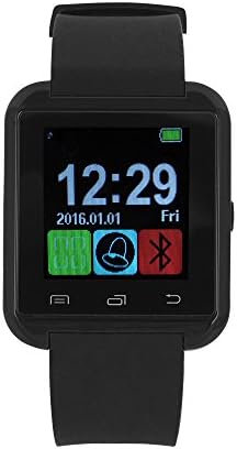 Luckiness Bluetooth Smart Watch with Sports Pedometer Touch Screen for Android Smart phones / Bluetooth Smart watch Wristband Phone watch / Handsfree Smart Watch with Capacitive Touch Screen(U-Black)