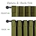 NICETOWN Living Room Blackout Draperies Curtains for Christmas Decorations, (Olive Green Color) W52 x L84, 2 Pieces, Room Darkening Window Blackout Drape Panels