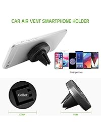 Cellet (2 unidades, con 4 placas de metal) soporte de teléfono para coche, rejilla de ventilación para Moto Z3 Z3 Play E5 Plus E5 Play Moto G6 G6 Play Moto G5S Plus Moto X4 Z2 Force E4 Plus E4 Z2 Play