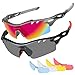 Tsafrer Polarized Sunglasses Mens Sunglasses 2 Pairs Sports Sunglasses 4 Interchangeable Lenses Sunglasses Men Women Sunglass