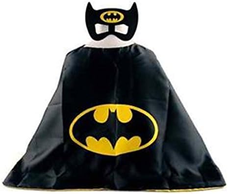 Superhero BATMAN CAPE AND MASK SET Super Hero **Ships from US** Halloween costume