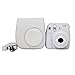 Fujifilm Instax Mini 9 Instant Camera Smokey White + Fuji Instax Film Twin Pack (20PK) + Camera Case + Frames + Photo Album + 4 Color Filters and More Top Accessories Bundle