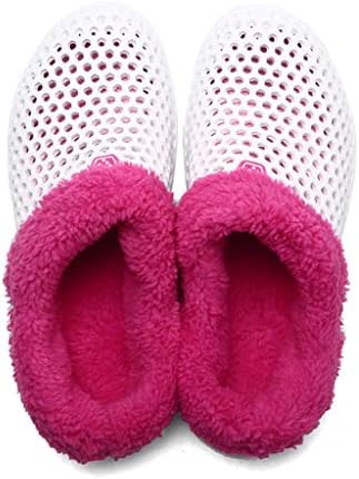 Couple Women Winter Home Faux Fur Casual Slippers Keep Warm Loafers Non-Slip Indoors Antiskid Soft Comfy Bedroom Floor Shoes