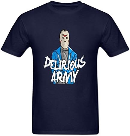 YHLN Diy H2O Delirious Army Men's 100% Cotton Short Sleeve T-Shirt M Blue