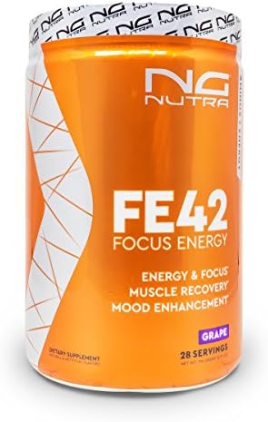NG Nutra FE42, Anytime Energy, Amino Acids, Cognitive Support, Focus, Muscle Recovery, Lean Muscle, Metabolism (Grape)