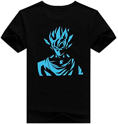 Anime Cosplay Dragon Ball Z Super Saiyan Goku Costume Zip Hoodie Long Sleeve Jacket BlueFluorescence Black WU