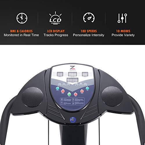 ZELUS Vibration Plate Exercise Machine Extra Large 1.5hp Workout