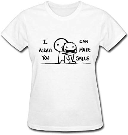 sansiwoman i can always make you smile T-shirts For Mens M white