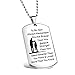 ENSIANTH Always Remember You are Braver Than You Believe Hand Stamped Necklace Keychain for Family Friend (to My Son)