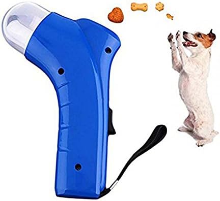 LANDGOO Dog Treat Launcher Handheld Pet Food Catapult Dog Automatic Feeders for Training Dog Cat
