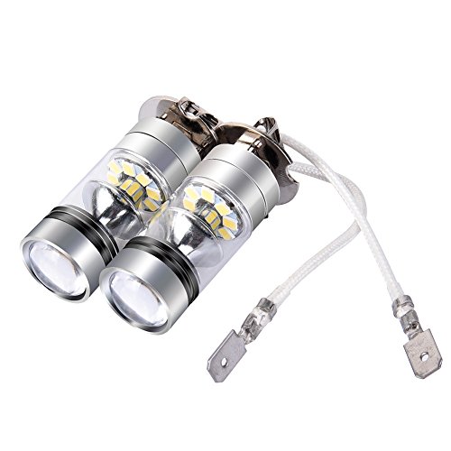 Catinbow led fog light bulbs h3 white 6000k high power …