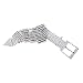 Women's Crystal Rhinestone Chain Waist Buckle Belt Luxury Sparkling Sash Waistband Accessory,Silver