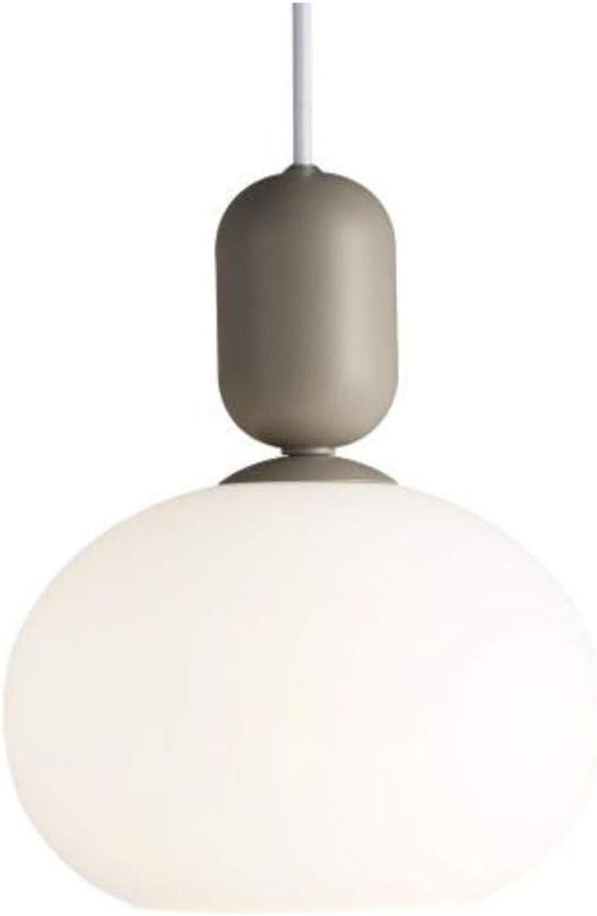 Nordlux Notti Indoor Pendant Light Grey Glass E27 Hand Blown Glass - Kitchen, Bedroom, Living Room Mains Powered, IP20