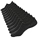 Mottee&Zconia No Show Socks Men Low Cut Ankle Short Socks for Men Black Casual Anti-slid Socks with Non Slip Grip for Men Size8-11