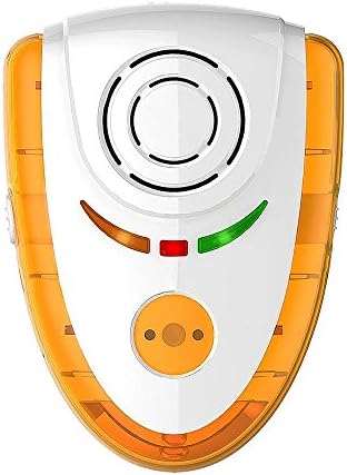Ultrasonic Pest Repeller , Electromagnetic Ultrasonic and Ultrasonic Wave Pest Reject Control - Repels All Kinds of Rodents and Insects - Auto Night Light and Safety Pet and Environment Friendly