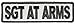 Sgt At Arms Patch 3.5 Inch Reflective - By Ivamis Trading - 3.5x1 inch