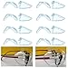 RoomDiary 8 Pairs Safety Eye Glasses Slip On Side Shields for Safety Glasses L