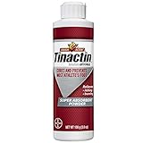 Tinactin Athlete's Foot Super Absorbent Powder, Tolnaftate 1% Antifungal AF Treatment, Proven Clinically Effective Treatment of Most Athlete’s Foot, Keeps Feet Dry, 3.8 Ounces (108 Grams) Bottle