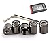 Xuxu521 Car Tire Valve Stem Caps（5pcs） Anti-Theft (Black)