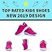 Kids Athletic Tennis Shoes - Little Kid Sneakers with Girl and Boy Sizes Fucshia Size 4 Big Kid (Fucsia - 36) 4.5 M US
