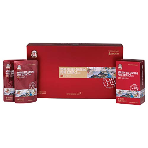 CheongKwanJang Korean Red Ginseng Pure Extract Earth | Korean Red Ginseng, Ginseng Extract, 100% Panax Ginseng Roots with Top 2% Premium Grade Ginseng | Boost Immune System, Energy, Stamina | 30 Count