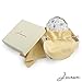 Jinvun Silver Vintage Round Purse Double Sided Mirror with Magnification | Clear, Compact, Retro, Handheld, Pocket, Sleek Rhinestones & Ergonomic Grip | for Makeup, Cosmetics, Travel, Vanity & More