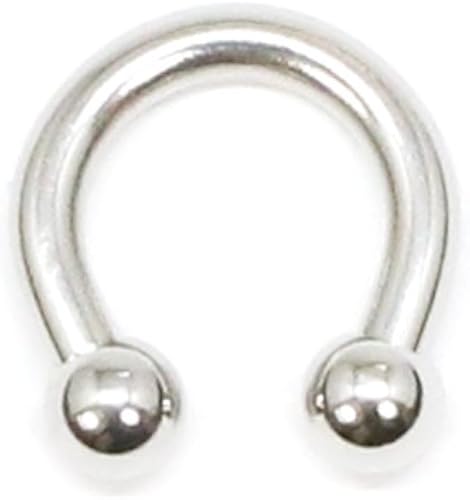 Amazon サーキュラーバーベル 14g 1 6mm 内径6mm ボール3mm ボディピアス 軟骨ピアス イヤーロブ へリックス 軟骨ピアス ダイス トラガス ニップル バーティカルリップ セプタム ジュエリー 通販