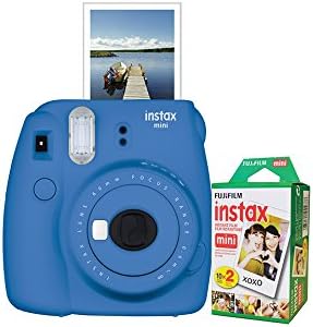 Fujifilm Instant Mini 9 Camera With Extra 20-Pack of Film - Ice Blue