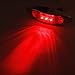 Partsam 4x New 12V Trailer Truck Caravan LED Side Marker Light Lamp Clearance Submersible