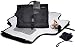 Portable Diaper Changing Pad, Cushioned Mat with Built-in Pillow, Black with Pockets, Waterproof Travel Mat, Bonus Pacifier Pouch primary