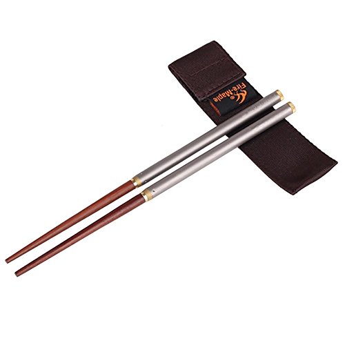 Fire-maple Fire-Maple Camping Titanium Spoon Outdoor Spoon Fork Knife Chopsticks (T17 Foldable Chopsticks)