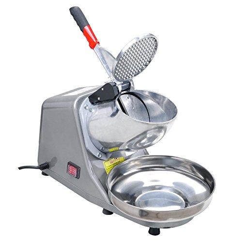 Koval Inc. Heavy Duty, Stainless Steel Ice Shaver, Snow Cone Machine, Electric Shaved Ice Machine (143 lbs/hr 200W Ice Shaver)