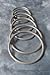 Pair of Authentic SlingRings, USA Made,Best Baby Aluminum Rings for Making DIY Ring Slings (Large, Silver)