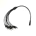 Xenocam 1 to 8 Power Adapter Splitter Cable 12V 24V DC for CCTV Parking Camera Car Monitor