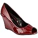 Coshare Women's Fashion Assorted Peep Toe Mid Heel Wedge Pumps