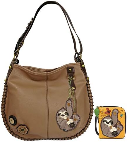 CHALA Hobo Style Large Bag Shoulder Purse with & Chala Zip Wallet Combo Set