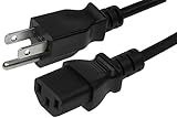SF Cable 2 ft 14 AWG Universal Power Cord (IEC320 C13 to NEMA 5-15P) SJT 15A