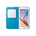 Samsung S-View Flip Cover for Samsung Galaxy S6 - Blue Fabric