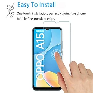 Pellicola Compatibile con OPPO A15 Vetro Temperato Pellicola Durezza 9H Senza Bolle AntiGraffio Protettiva - immagine 5