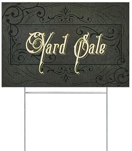 Amazon.com: CGSignLab |"Yard Sale -Victorian Frame" Double-Sided