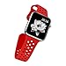 top4cus 42mm Soft Silicone Replacement Sport Strap iWatch Band for Apple Watch 42mm Edition & Sport & Apple watch NIKE Series 1 and Series 2 - Small/Medium - Nike Special Red