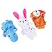 ThinkMax 16 Pack Soft Plush Finger Puppets Set - MANSA 10 Animals + 6 People Family Members Velvet Cute Toys for Children, Story Time, Shows, Playtime, Schools (16pcs)